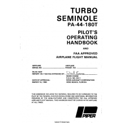 Piper Pa-44-180T Seminole Pilots' Operating Handbook & Flight Manual  VB-1100