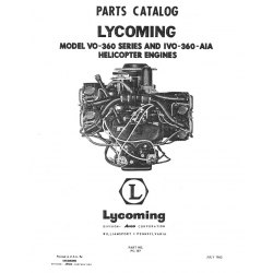 Lycoming Parts Catalog PC-107 VO-IVO-360 Series Helicopter