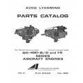 Lycoming Parts Catalog PC-111 GO-480-B, -D & F6 Series