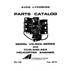 Lycoming Parts Catalog PC-118 VO-540 & TIVO-540 Series