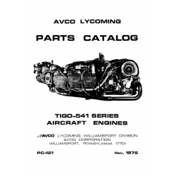 Lycoming Parts Catalog PC-121-1 TIGO-541 Series