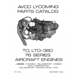 Lycoming Parts Catalog PC-124-1 TO-360 & LTO-360 76 Series
