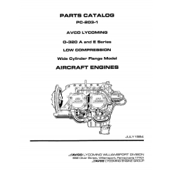 Lycoming Parts Catalog PC-203-1, O-320 A and E series
