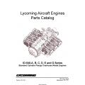 Lycoming IO-540-A,B,C,D,E and G, Series Standard Cylinder Flange Crankcase Model Engines Parts Catalog PC-215-1