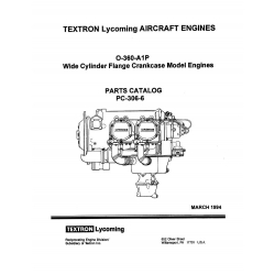 Lycoming Parts Catalog PC-306-6 O-360-A1P