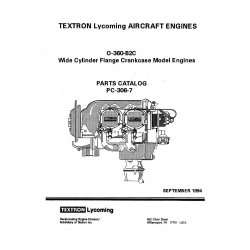 Lycoming Parts Catalog PC-306-7 O-360-B2C
