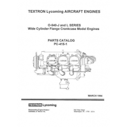 Lycoming O-540-J & L Series Parts Catalog PC-415-1 