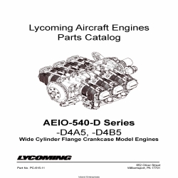 Lycoming Parts Catalog AEIO-540-D Series PC-615-11