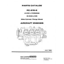 Lycoming Parts Catalog PC-615-5 IO-540-L1C5