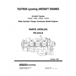 Lycoming Parts Catalog PC-615-8 IO-540T Series