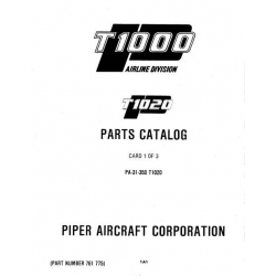 Piper Chieftain Parts Catalog PA-31-350 T1020 Part # 761-775