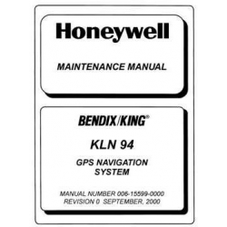Bendix King KLN 94 GPS Navigation System Maintenance Manual 006-15599-0000