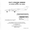 Cessna Model 441 Conquest II Pilot's Operating Handbook and Flight Manual D1561-15-3PH