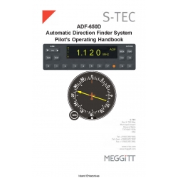 S-Tec ADF-650D Automatic Direction Finder System Pilot's Operating Handbook 2000