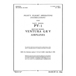 Lockheed PV-1 and Ventura GR-V Airplanes Pilot's Flight Operating Instructions