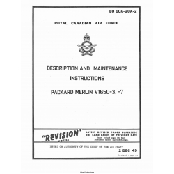 Packard Merlin V1650-3,-7 Description and Maintenance Instructions