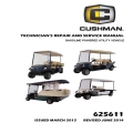 Cushman Gasoline Powered Utility Vehicle Technician's Repair and Service Manual 625611