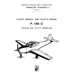 Piaggio P.149-U Flight Manual and Pilot's Notes