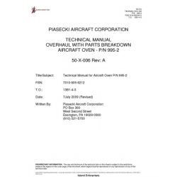 Piasecki 50-X-6 Technical Manual for Aircraft Oven P/N 995-2