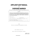Piper Cherokee Warrior PA-28-151 Airplane Flight Manual 1973-1975 VB-573