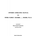 Piper Family Cruiser PA-14 Owner's Operating Manual