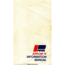 Piper PA-28RT-201 Arrow IV Information Manual 1979 - 1980 Part # 761-730