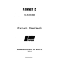 Piper Pawnee D PA-25-235 and 260 Owner's Manual 1973 Part# 761-586