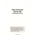 Piper Seminole PA-44-180 Information Manual 1995 Models & Newer