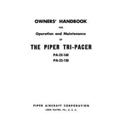 Piper Tri-Pacer PA-22-160, PA-22-150 Owner's Handbook for Operation and Maintenance  753-526