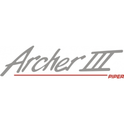 Piper Archer III Decal-Sticker 2 3/4" high by 10.5" wide!