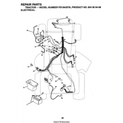 Poulan PD1842STA Tractor & Ride-On Mowers Repair Parts Manual