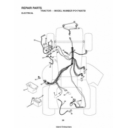 Poulan PO1742STB Tractor/Ride Mower Repair Parts Manual