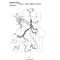 Poulan PO17H42STB Tractor Repair Parts Manual