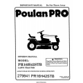 Poulan PRO PR16H42STB Lawn Tractor/ Ride-On Mowers Owner's Manual 2000