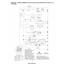 Poulan Tractor PO17542LT (96012011000) Repair Parts Manual