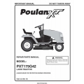 Poulan XT PX175G42 (96016002400) Lawn Tractor Repair Parts Manual