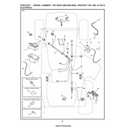 Poulan XT PXT16542 (96016001900) Lawn Tractor Repair Parts Manual