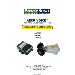 Power Sonix PSAIR12A PSAIR22A and PSAIR42A   Installation and Users Guide