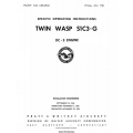 Pratt & Whitney DC-3 Engine Twin Wasp S1C3-G Specific Operating Instructions 1946 - 1956