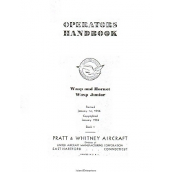 Pratt and Whitney Wasp and Hornet, Wasp Junior Operators Handbook