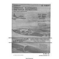 Lockheed QF-80F USAF Series Aircraft Operation, Maintenance & Repair Instructions