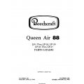 Beechcraft Queen Air 88 Series  LP-1 Thru LP-26, LP-28 LP-30 Thru LP-47 1966-1982 Parts Catalog Rev.1982