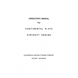 Continental Operators Manual R-670