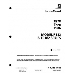 Cessna R182 & TR182 Series 1978 thru 1986 Service Manual D2069-3-13