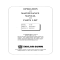 Taylor-Dunn R 3-80 Operation and Maintenance Manual with Parts List MR-380-20