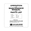 Taylor-Dunn R 3-74 Operation and Maintenance Manual with Parts List MR-374-00