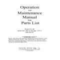 Taylor-Dunn R 6-80 Operation and Maintenance Manual with Parts List MR-680-01