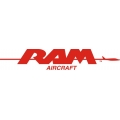 Ram Aircraft Logo/Decal 1 1/4''h x 8 3/8''w!