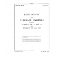 Rolls Royce V-1650-9,-9A,-11, & -21 MERLIN 300 and 301 Parts Catalog 1945