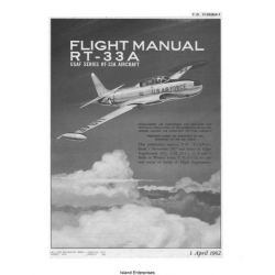 Lockheed RT-33A Shooting Star USAF Series Aircraft Flight Manual/POH 1962
